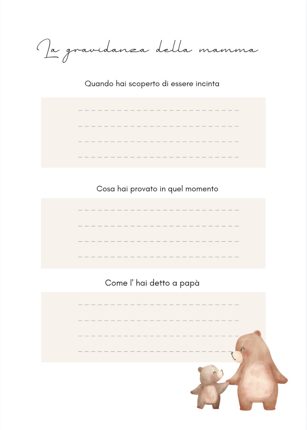 Libro nascita orsetto🐻